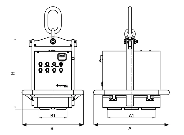 Перманентні підйомні електромагніти MAGBAT (серія НВЕР)